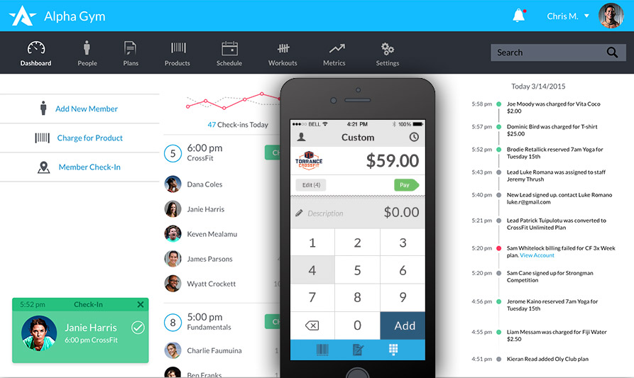 PushPress Fast, Easy, Effortless Billing and Member Management for
